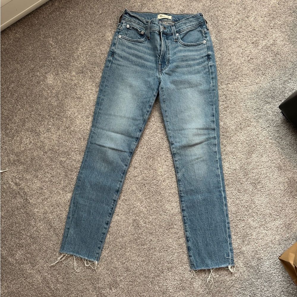 Madewell Straight Leg Blue Jeans